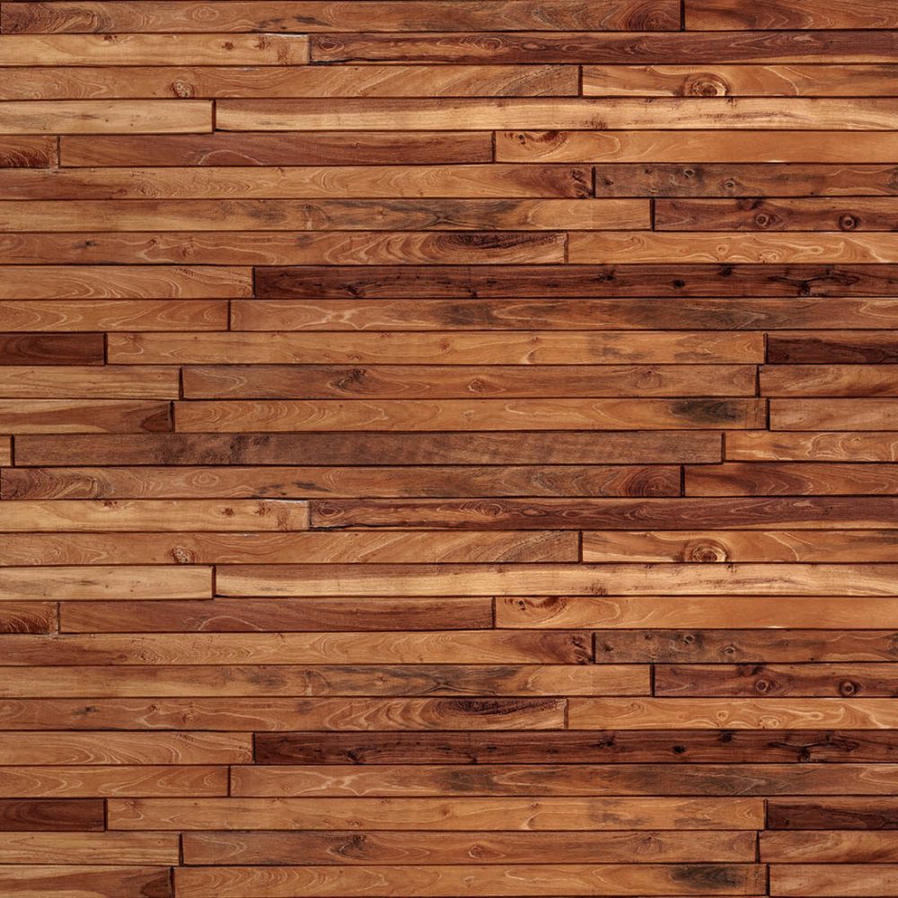 Warm bruin houtbehang