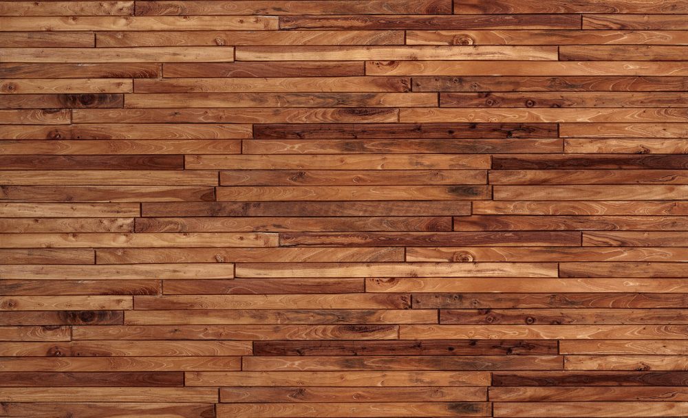 Warm bruin houtbehang