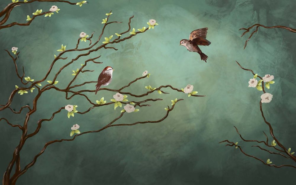 Bloemenpracht behang