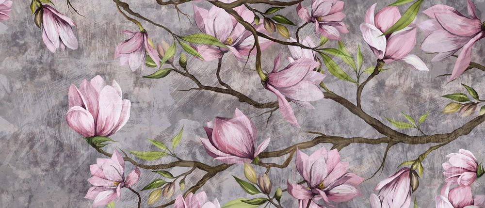 Stijlvolle Magnolia Behang