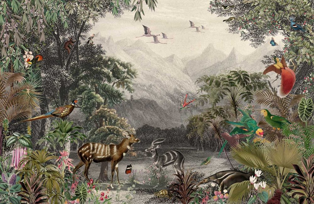 Majestueuze Dieren Behang – Exotisch Avontuur