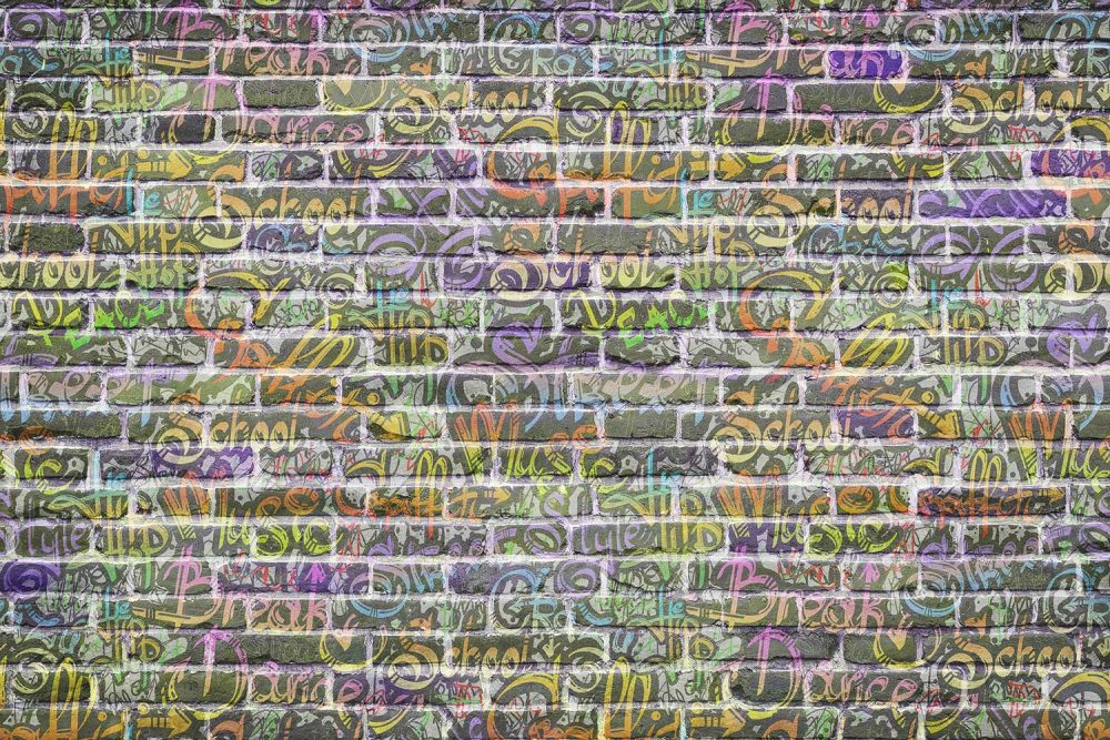 Graffiti Behang Stedelijke Flair