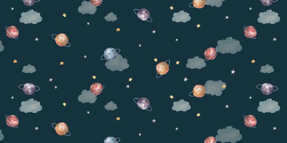 Ruimte Avontuur Kinderkamer Behang