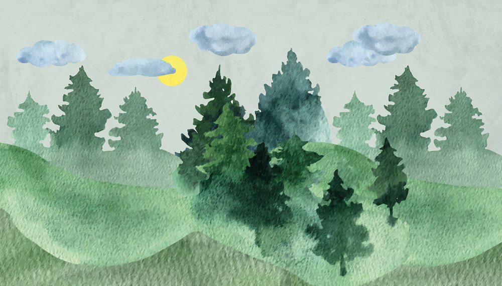 Bosparadijs Kinderkamer Behang