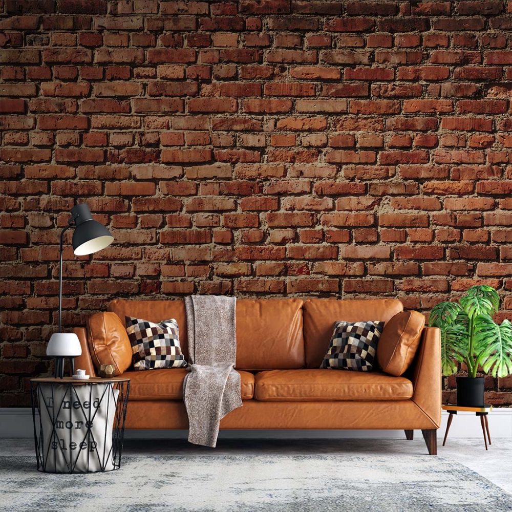 Alternative view of Industrieel Behang Red Brick Wall