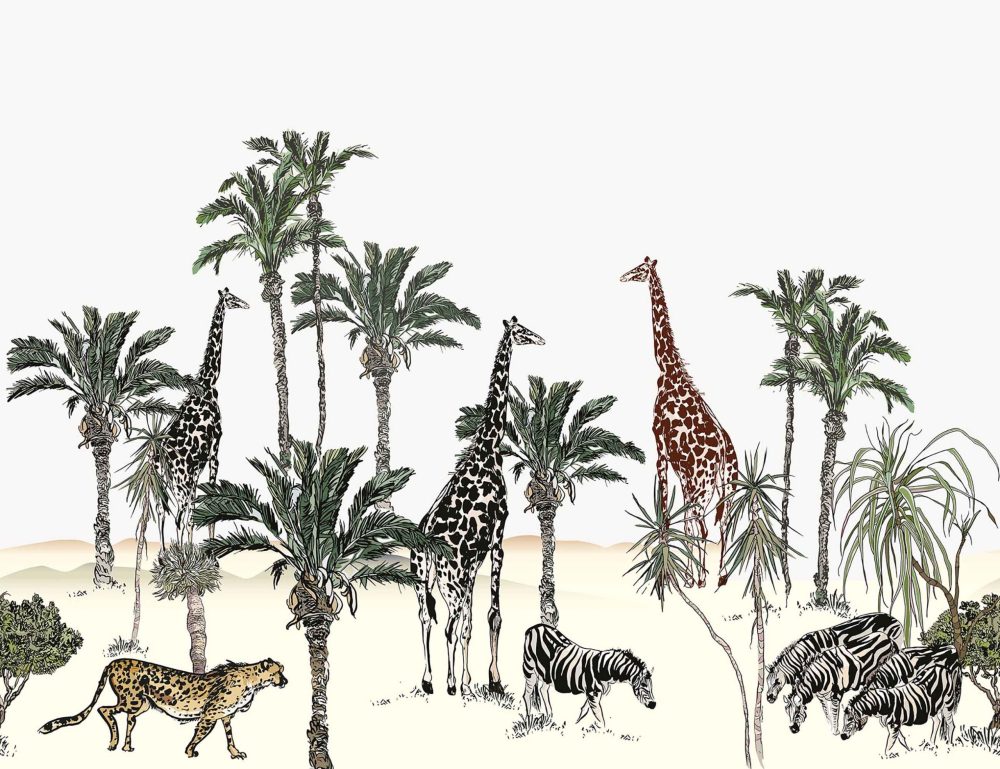 Safari Avontuur Kinderkamer Behang