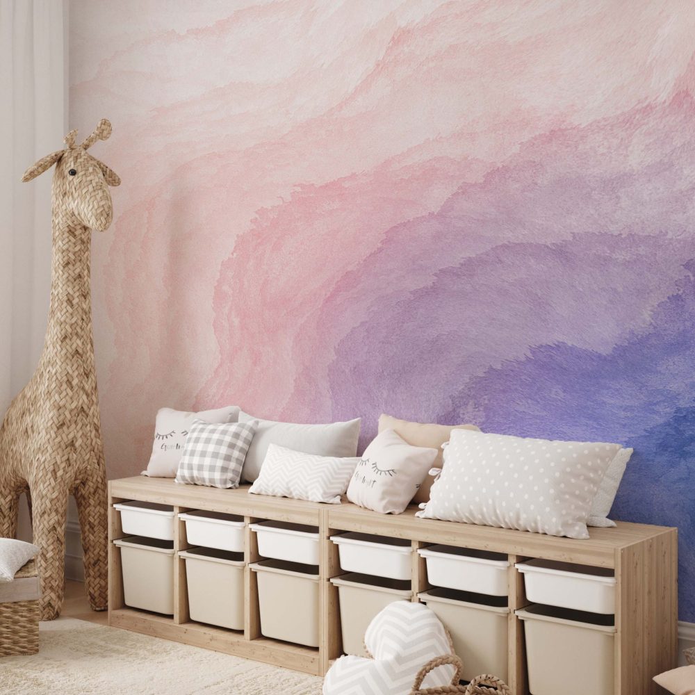 Alternative view of Betoverend Waterverf Kinderkamer Behang