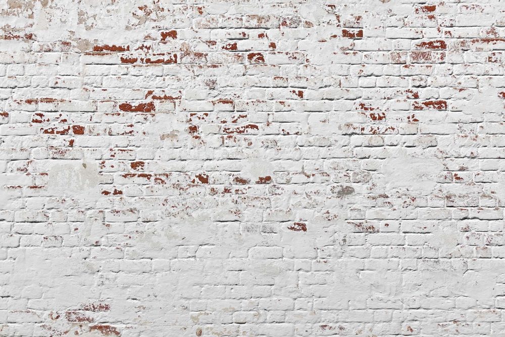 Industrieel Rood-Wit Bakstenen Behang