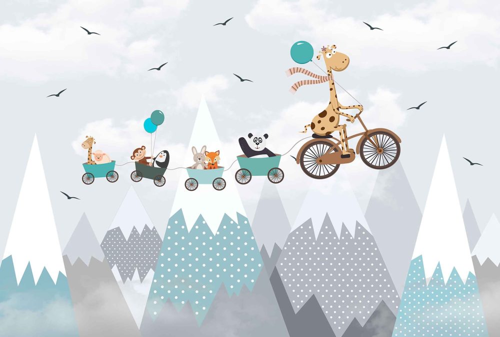 Betoverend Dierenavontuur Kinderbehang