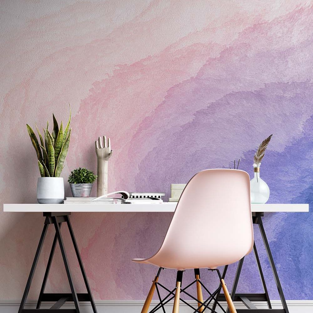 Alternative view of Harmonieuze Waterverf Behangsymfonie