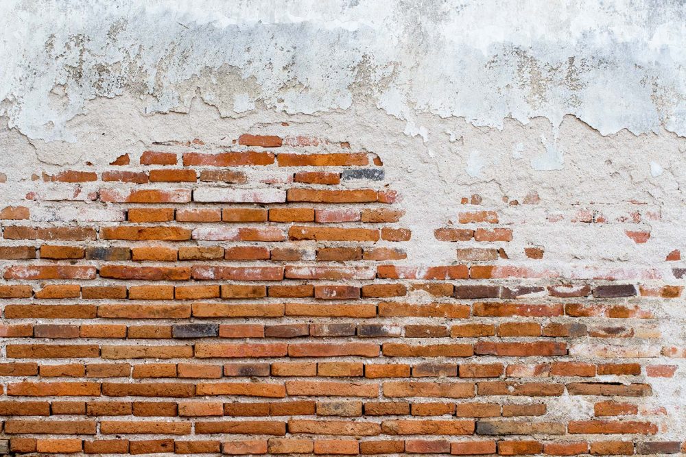 Rood Industrieel Baksteen Behang