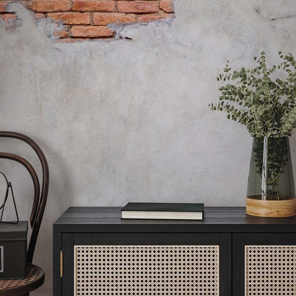 Alternative view of Industrieel Behang: Rode Baksteen & Cement