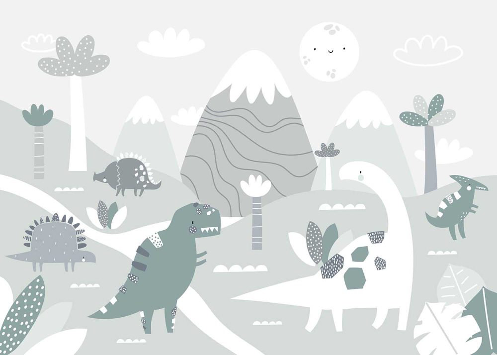 Avontuurlijk Dino Kinderkamer Behang