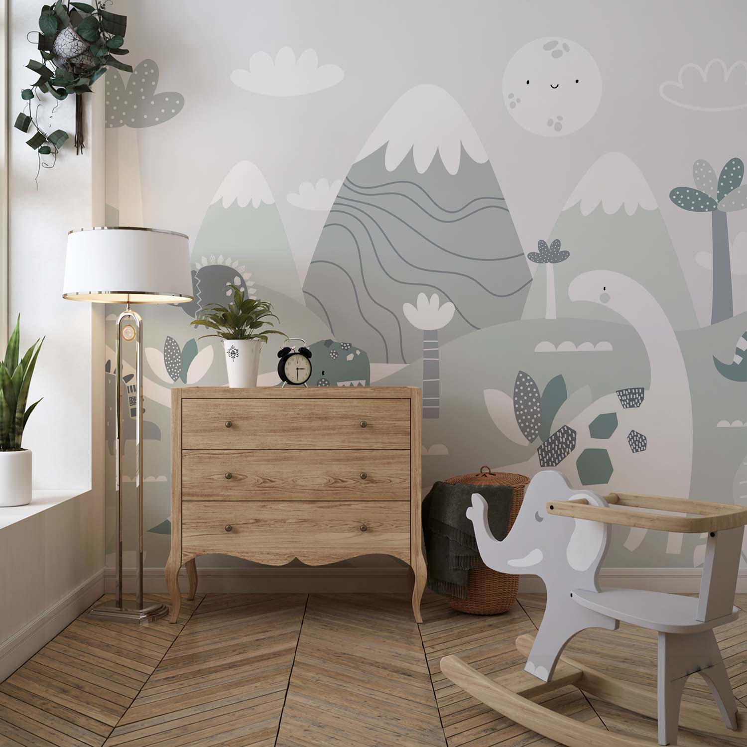 Avontuurlijk Dino Kinderkamer Behang - Afbeelding 4