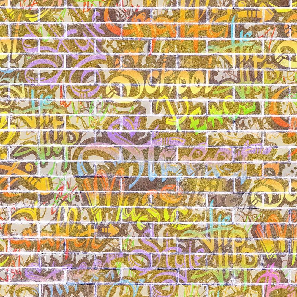 Graffiti Behang Dynamische Kleuren