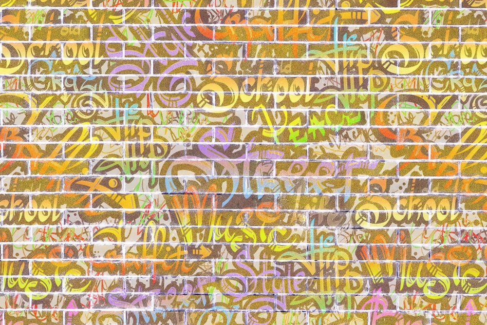 Graffiti Behang Dynamische Kleuren