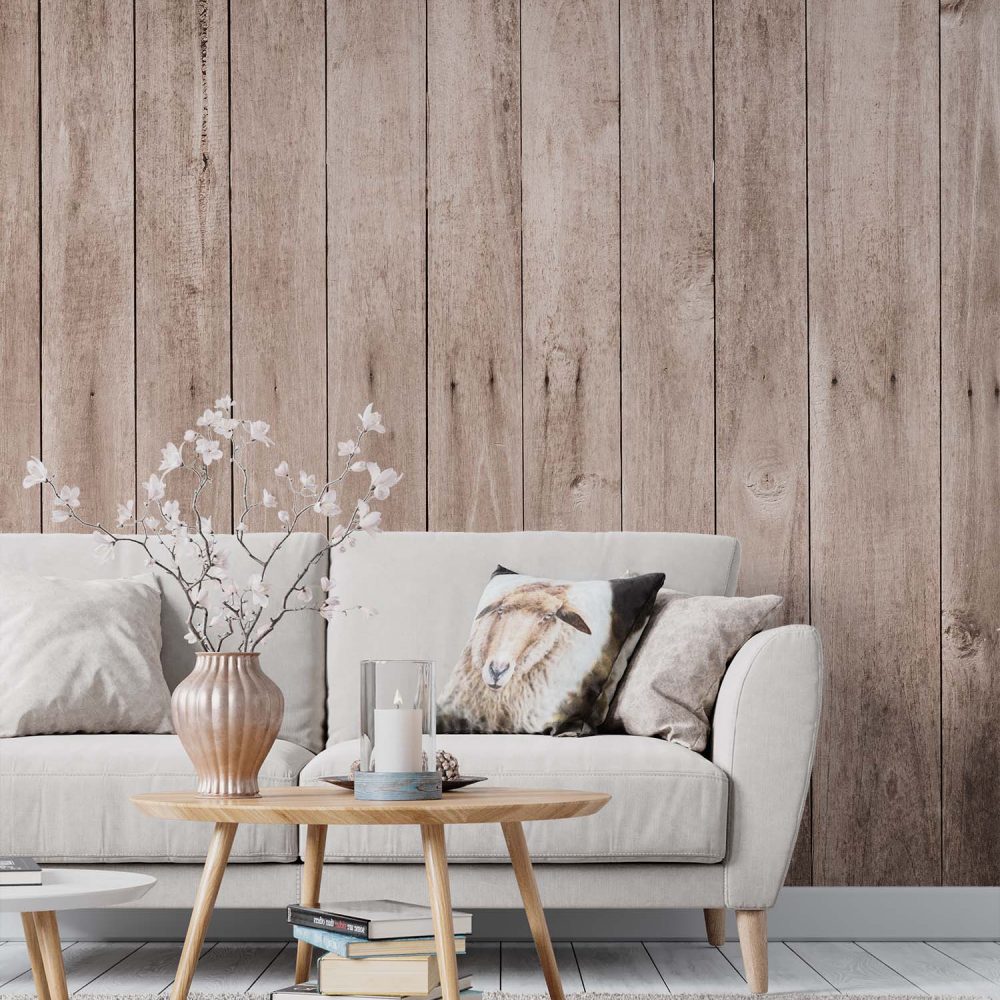 Alternative view of Vintage Schutting Hout Behang