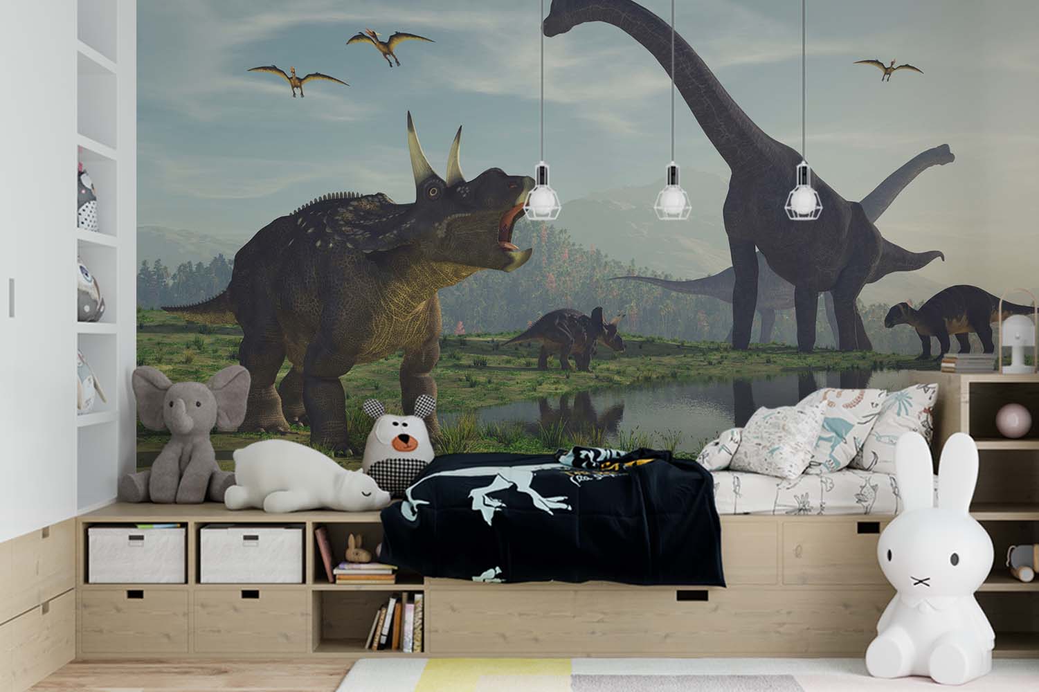 Dino Avontuur Kinderbehang - Afbeelding 3