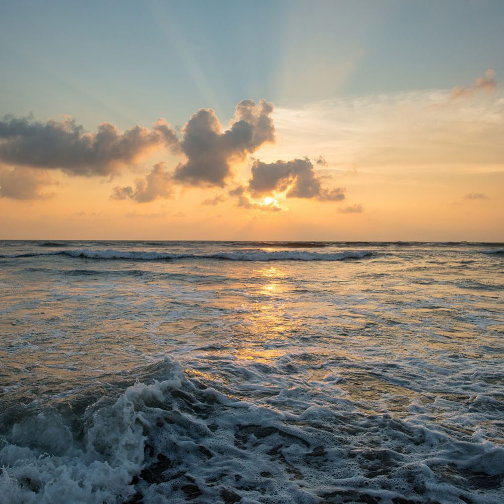Zonsondergang Oceaan Natuur Behang