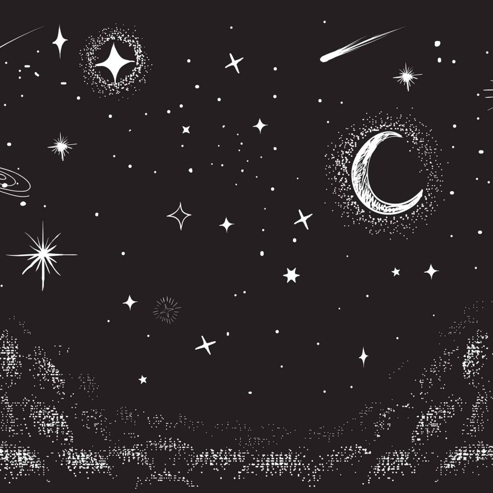 Betoverend Sterrenstelsel Kinderbehang