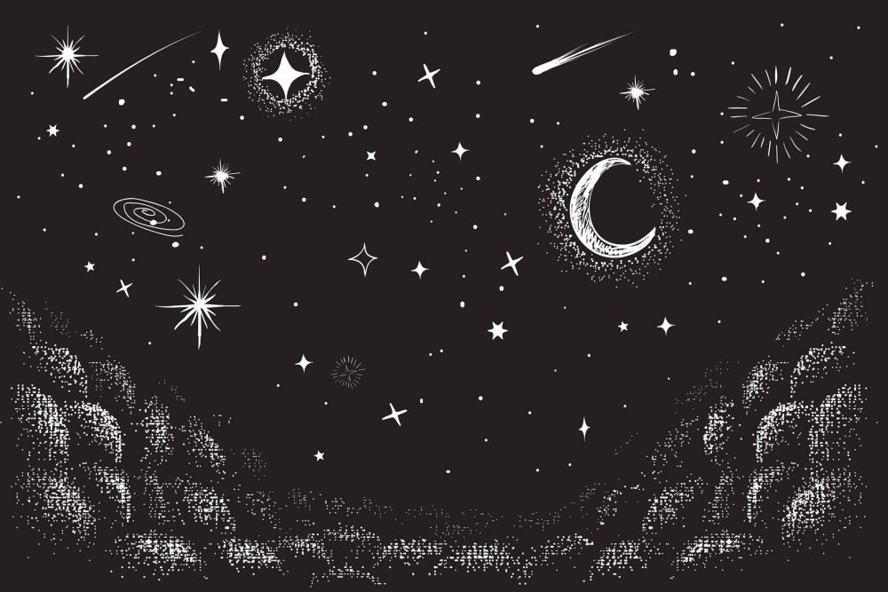 Betoverend Sterrenstelsel Kinderbehang