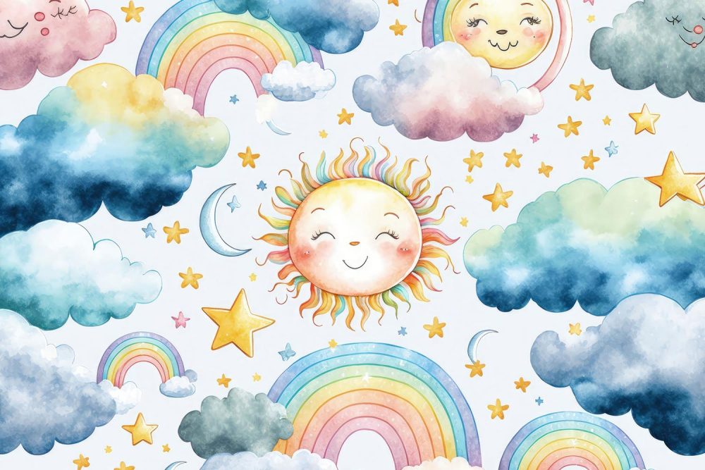 Magisch Regenboog Kinderbehang