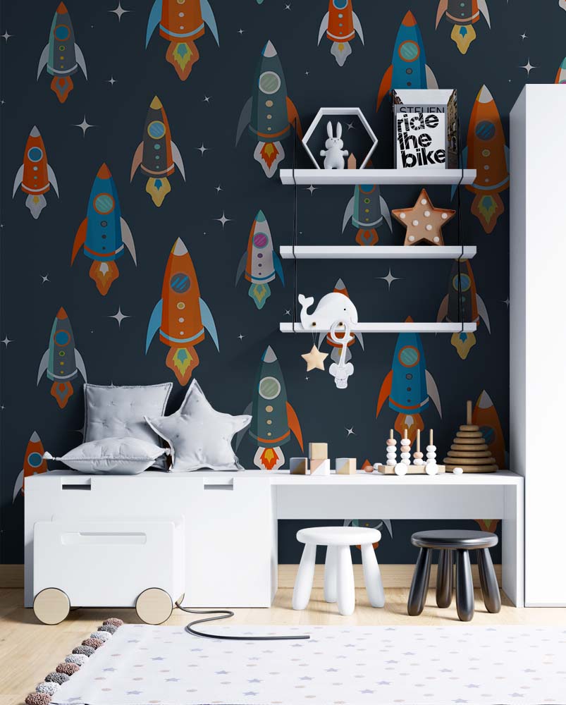 Alternative view of Ruimte Avontuur Kinderbehang