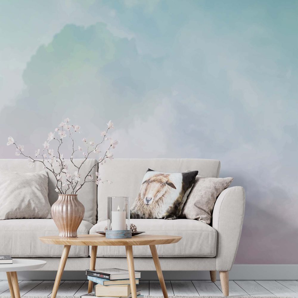 Alternative view of Waterverf Hemel Behang