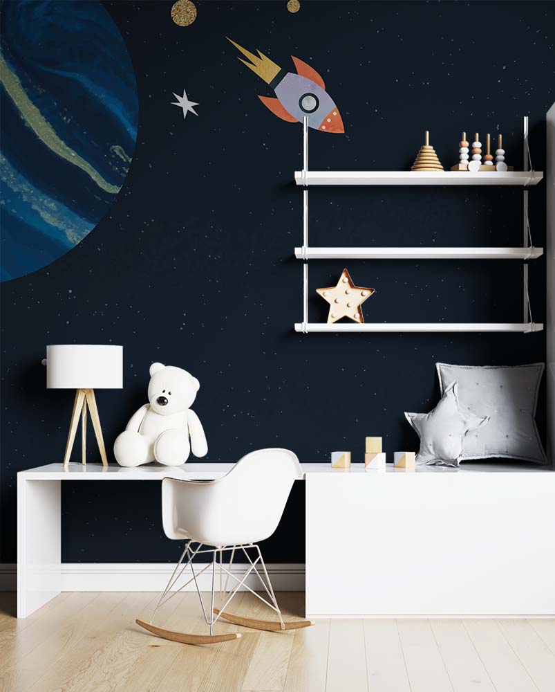 Alternative view of Ruimte Avontuur Kinderbehang