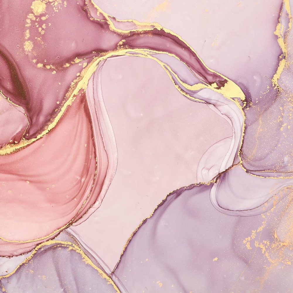 Aquarel Roze/Paars Marmer Behang