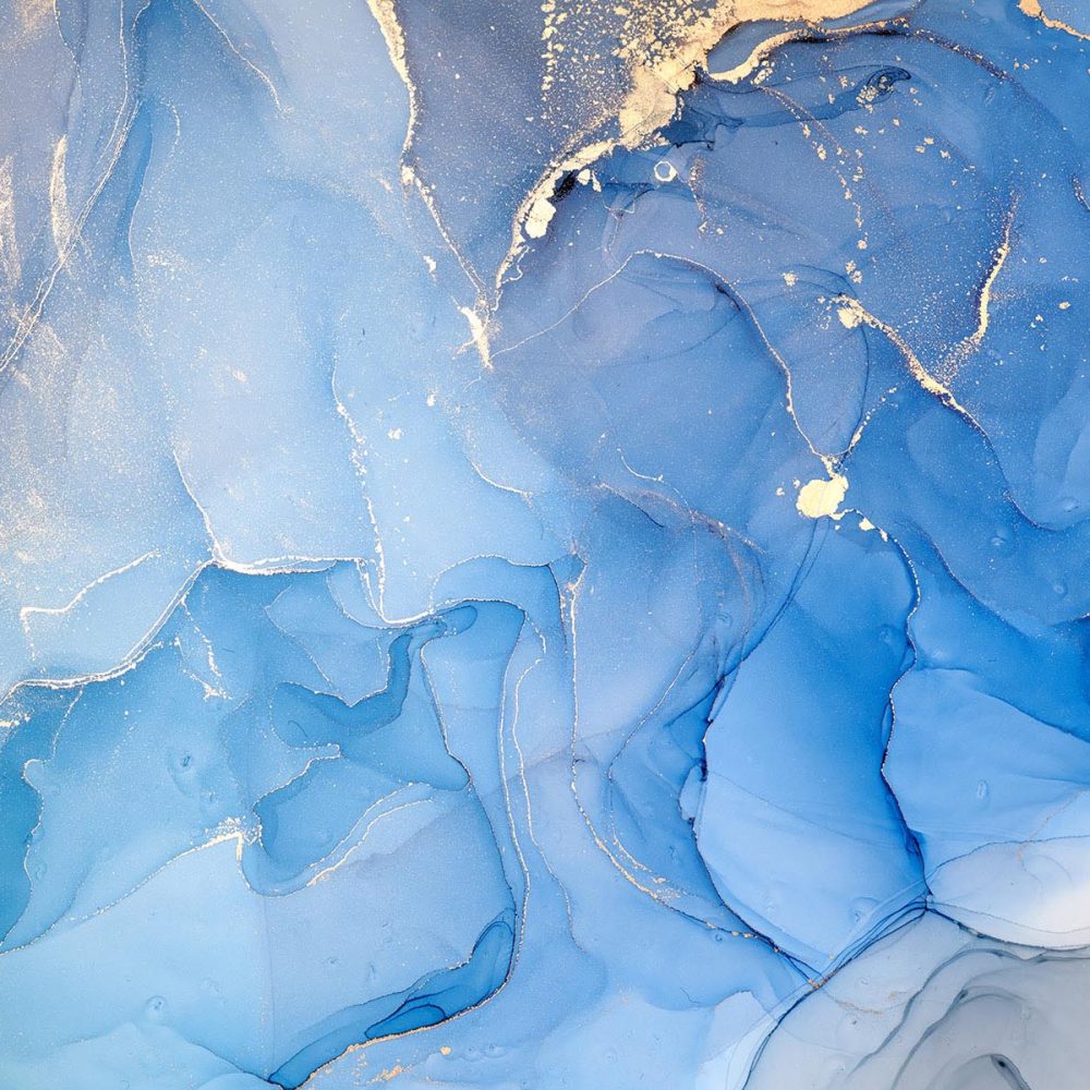 Blauw Marmer Behang.