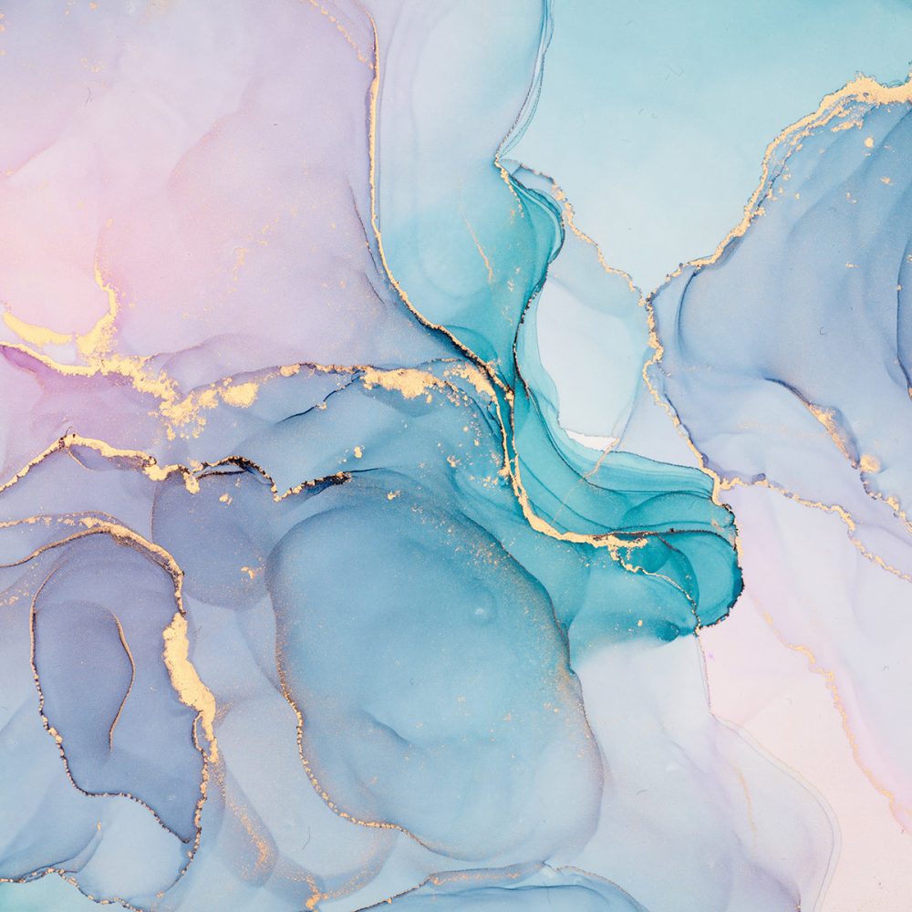 Paars & Roze Aquarel Marmer Behang