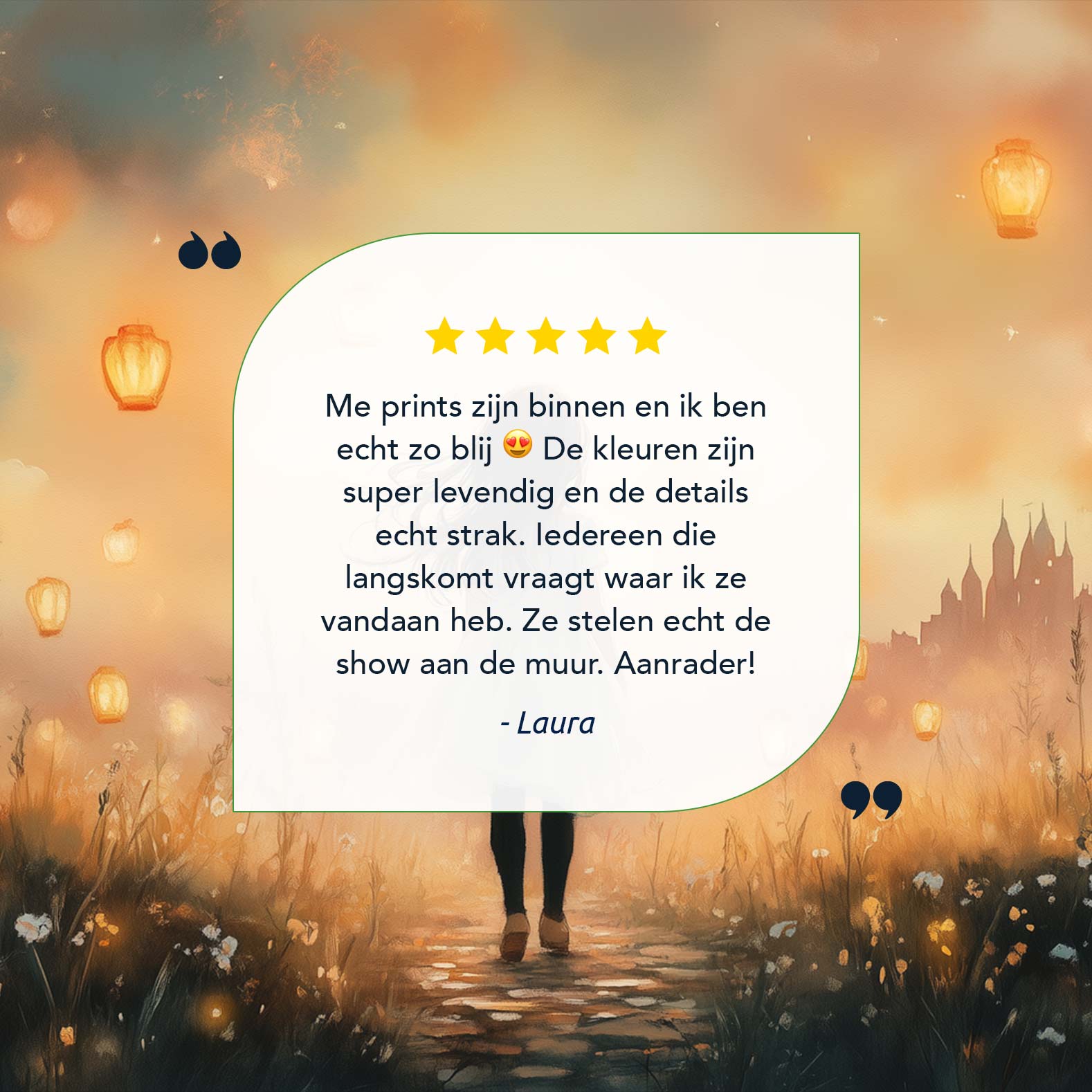 Magisch Meisje in Gloeiende Lantaarnveld - Afbeelding 13