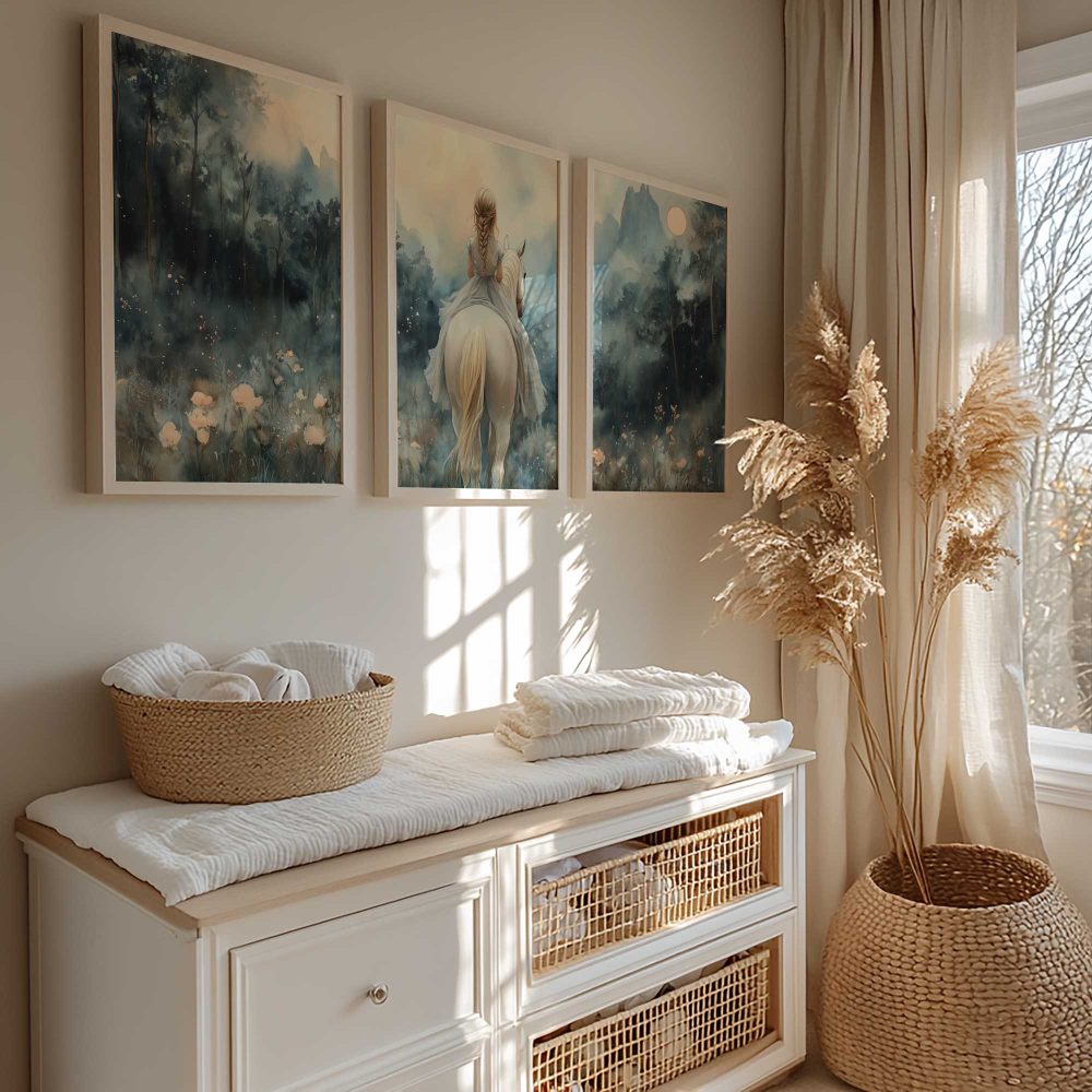 Alternative view of Betoverende Droomrit op een Witte Paard