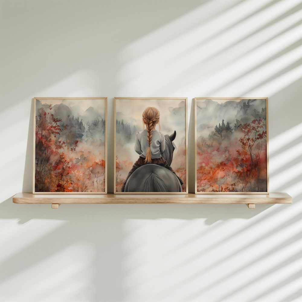 Avontuurlijk Meisje te Paard in Dromerig Bos