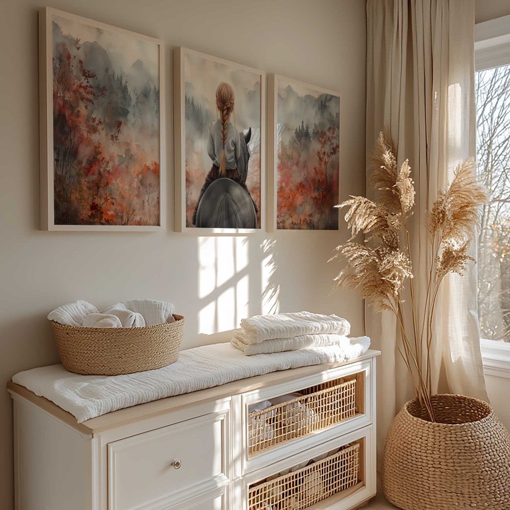 Alternative view of Avontuurlijk Meisje te Paard in Dromerig Bos