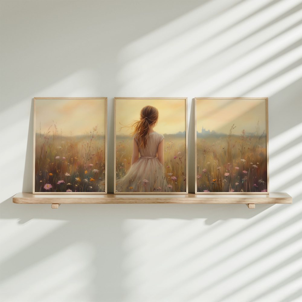 Zachte dromen in een bloemenveld