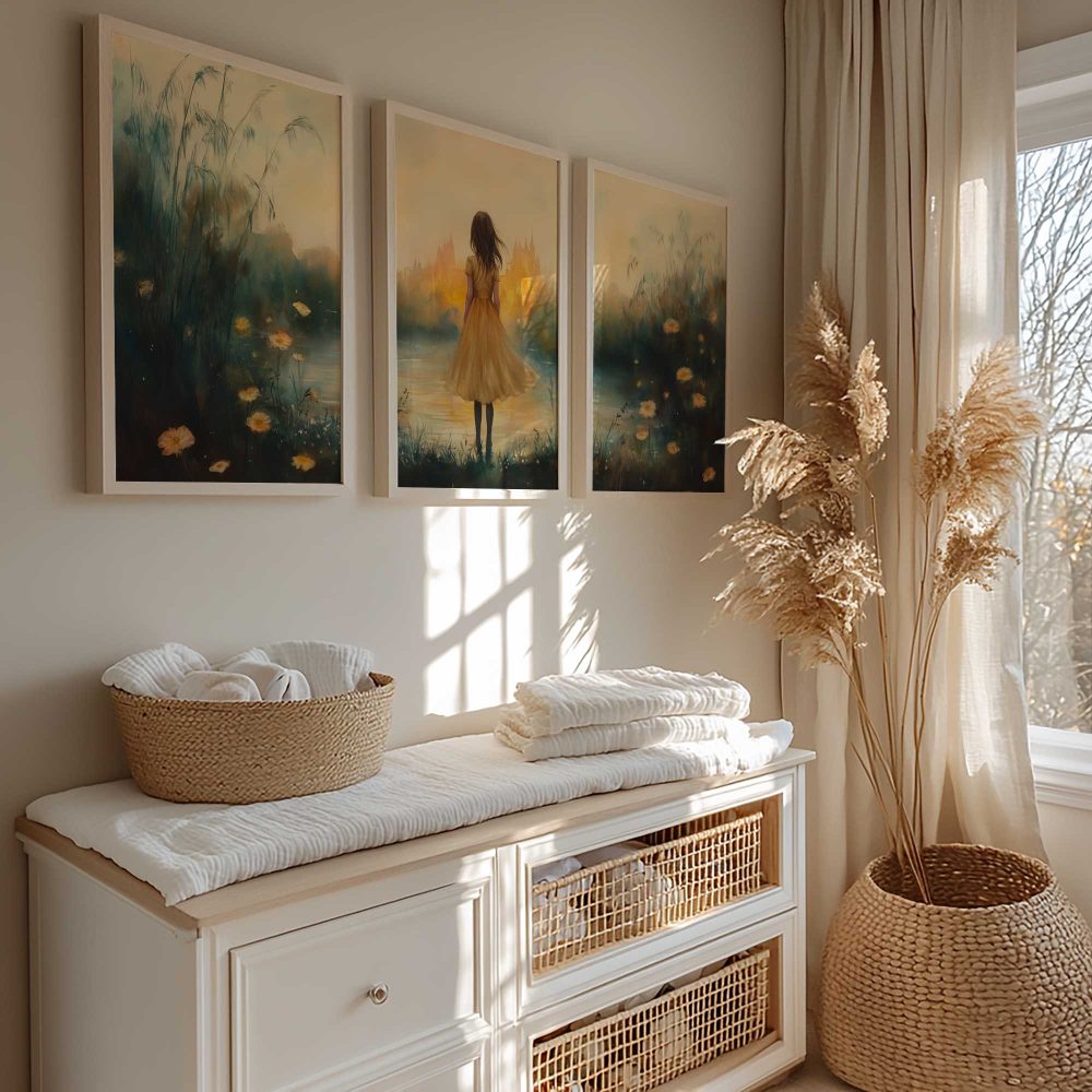 Alternative view of Geel Jurkje in Dromerig Landschap