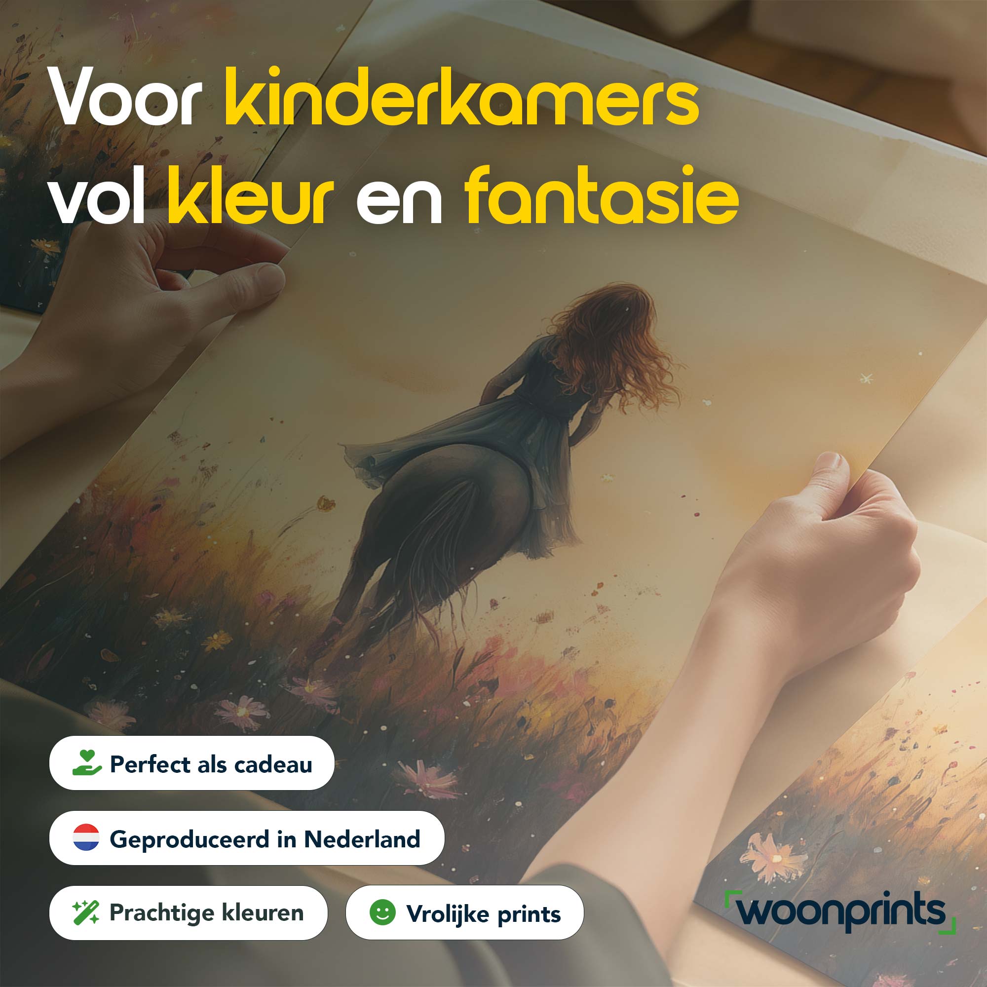 Zonnige Droomrit door Bloemenweide - Afbeelding 4