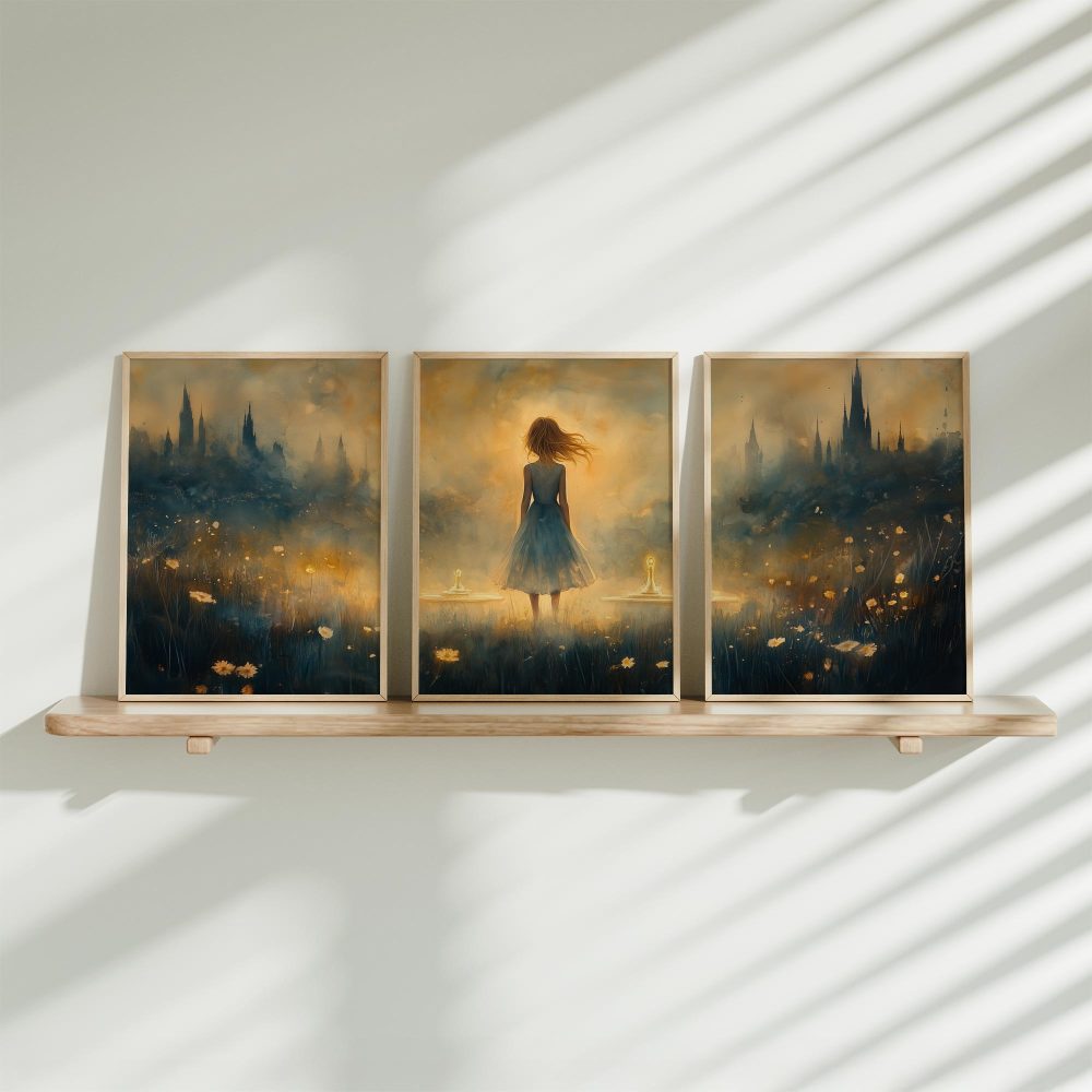 Betoverend Bloemenveld met Dromenkasteel