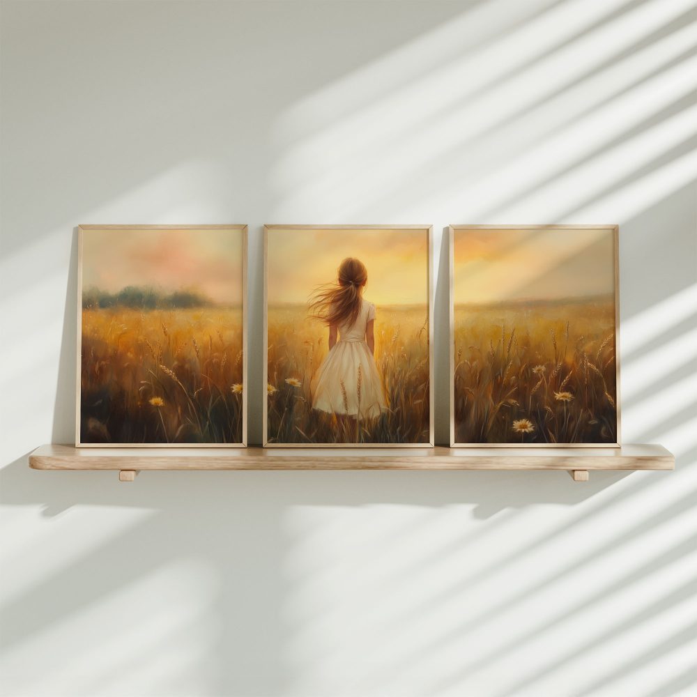 Gouden Zonneschijn in het Hoge Gras