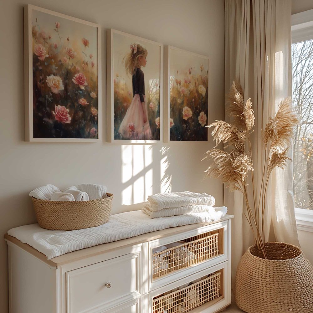 Alternative view of Meisje in Bloemenveld – Dromerige Sfeer