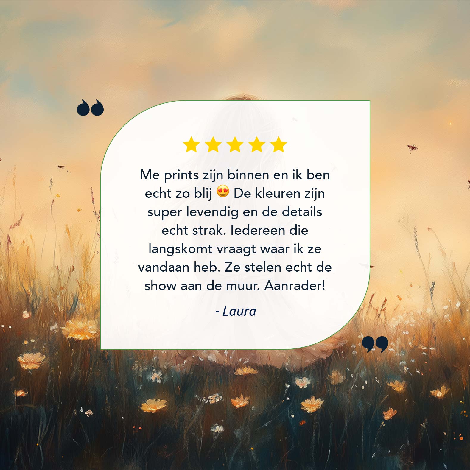 Zacht bloemenmeisje in pastel veld - Afbeelding 7