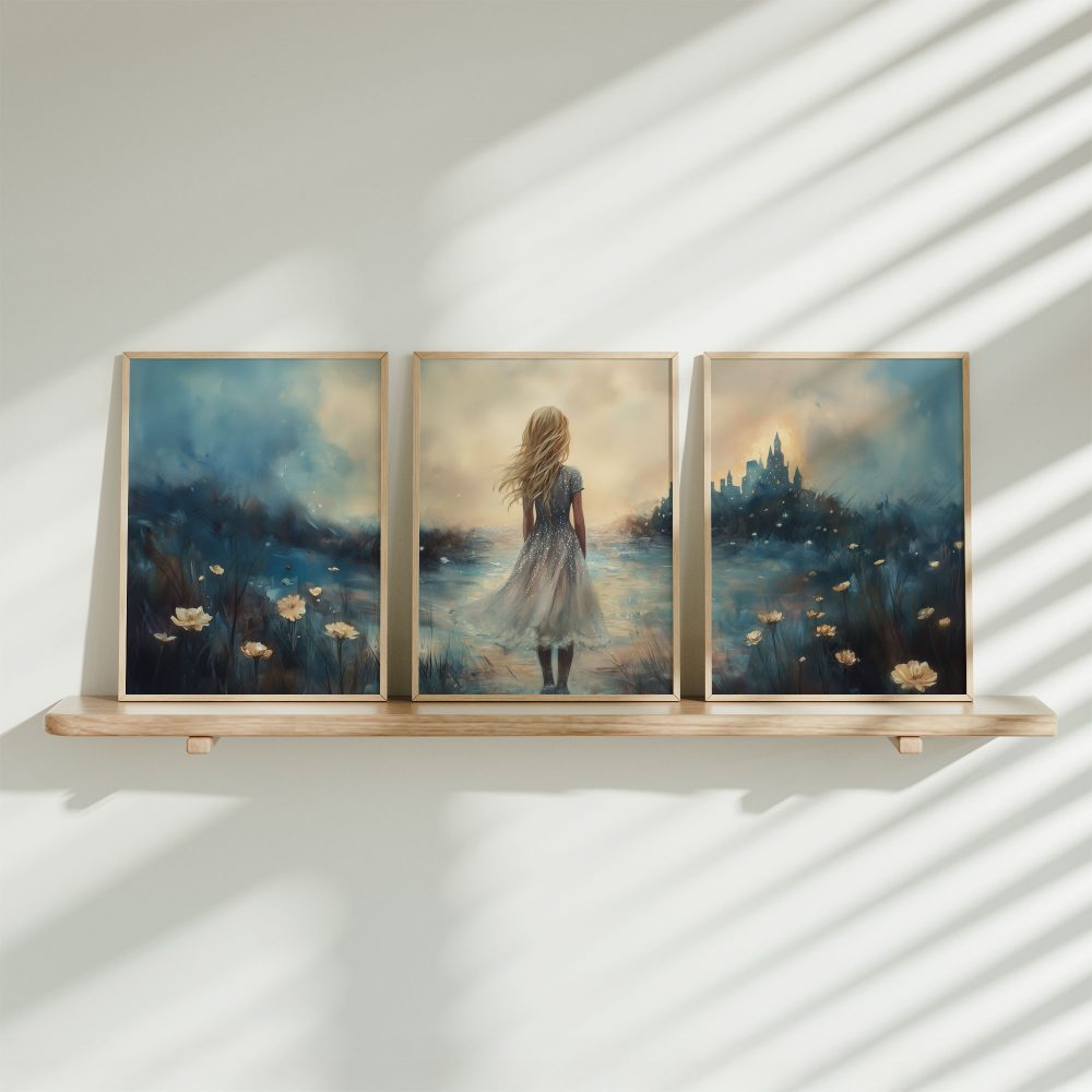 Betoverend Kasteel in een Dromerig Bloemenveld