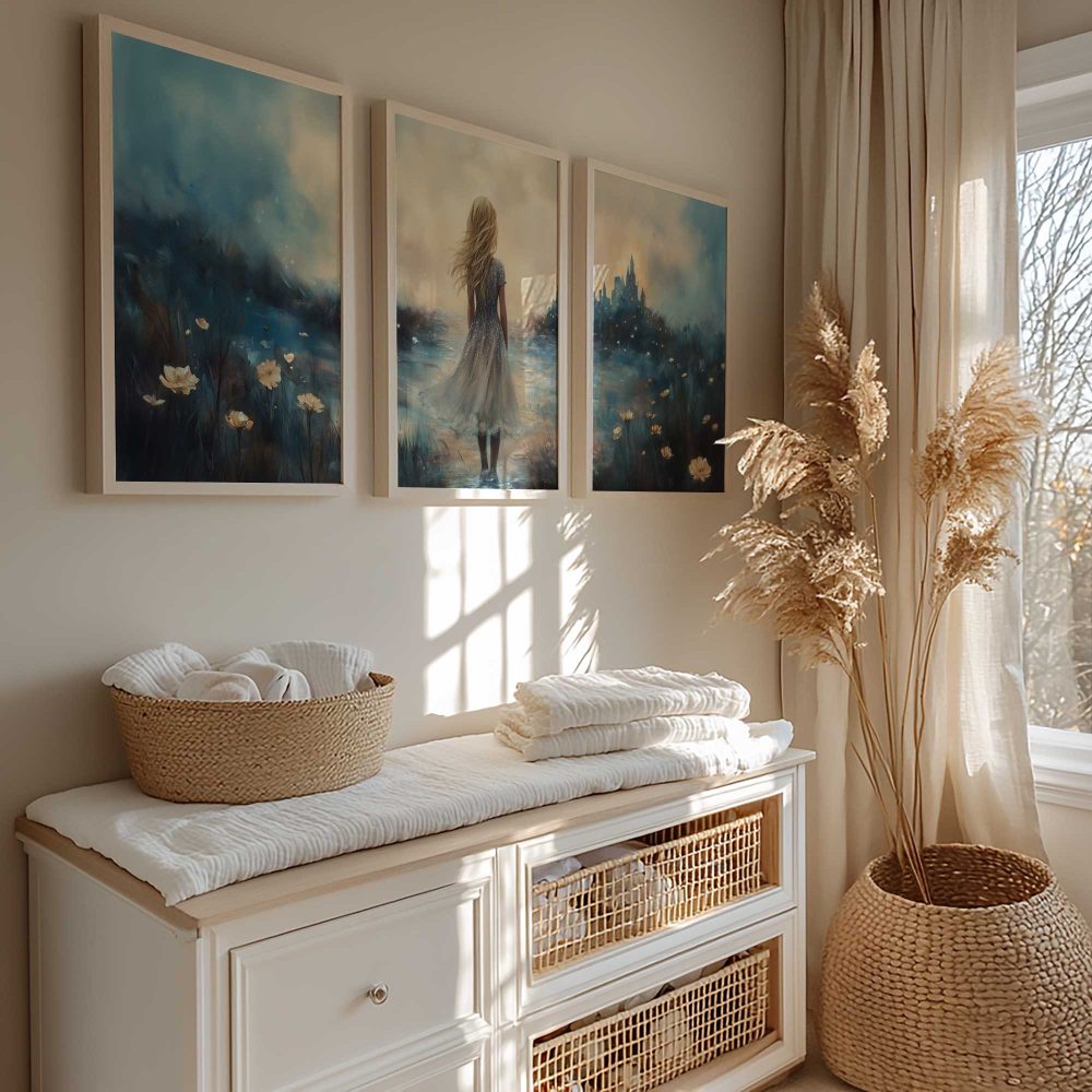 Alternative view of Betoverend Kasteel in een Dromerig Bloemenveld