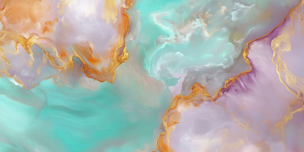 Levendig abstract kleurenspel behang