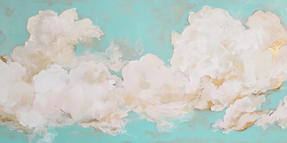 Dromerige Wolkenluchtschilderij behang