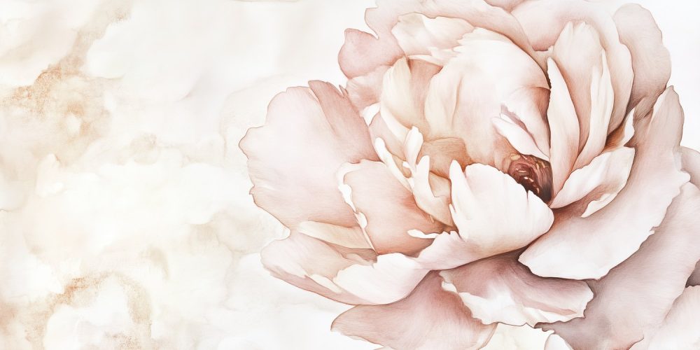 Prachtige roze bloemclose-up behang