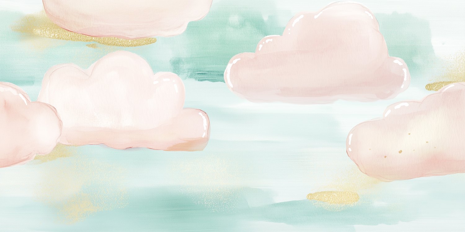 Dromerige Pastel Wolkenlucht behang