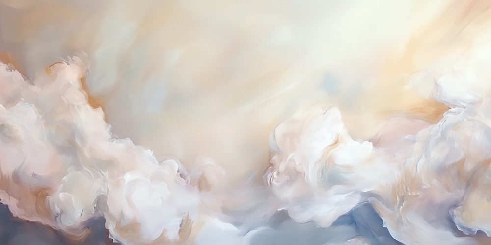 Dromerig Pastel Abstract Schilderij behang